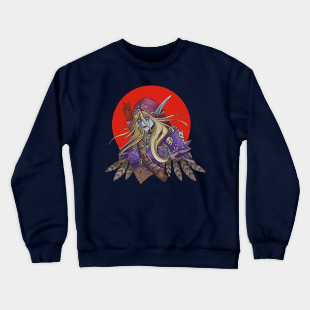 Sylvanas Windrunner Crewneck Sweatshirt by Chofy87